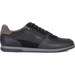 Geox Renan Tenisówki Czarny. Czarne trampki męskie Geox, ze skóry. Za 462,95 zł.
