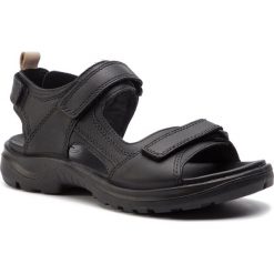 Sandały ECCO - Offroad 82210350263 Black/Powder. Czarne klapki damskie ecco, bez wzorów, ze skóry, sportowe, bez obcasa, bez zapięcia, outdoorowe. W wyprzedaży za 409,00 zł.