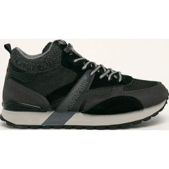 Napapijri - Buty. Czarne buty sportowe męskie Napapijri, ze skóry, na sznurówki. W wyprzedaży za 349,90 zł.