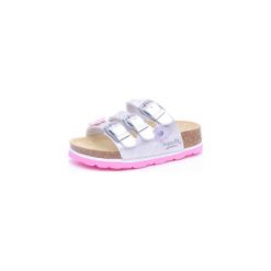 Superfit Girls Kapcie silver - szary - Gr.Moda (2 - 6 lat). Szare buciki niemowlęce marki Superfit, z materiału. Za 115,00 zł.
