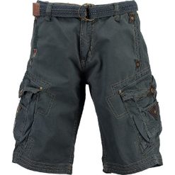 Bermudy "Parapente" w kolorze niebieskim. Niebieskie spodenki i szorty męskie Geographical Norway Men, s, w paski, ze skóry. W wyprzedaży za 109,95 zł.