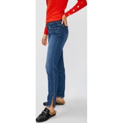 Guess Jeans - Jeansy Marilyn 3 Zip. Szare rurki damskie marki Guess Jeans, l, z aplikacjami, z elastanu, z obniżonym stanem. W wyprzedaży za 269,90 zł.