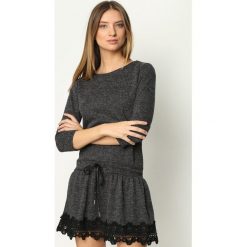 Ciemnoszara Sukienka Folklore. Szare sukienki hiszpanki Born2be, uniwersalny, mini. Za 79,99 zł.