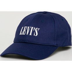 Levi's - Czapka. Niebieskie czapki męskie Levi's®, z aplikacjami, z bawełny. Za 89,90 zł.
