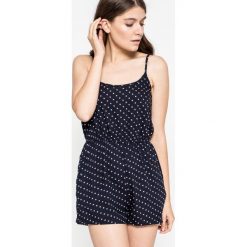 Superdry - Kombinezon. Niebieskie kombinezony damskie Superdry, s, bez wzorów, z wiskozy, z okrągłym kołnierzem, bez rękawów. W wyprzedaży za 79,90 zł.