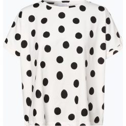 Opus - T-shirt damski – Sunda, beżowy. Brązowe t-shirty damskie Opus, w grochy, bez kołnierzyka. Za 159,95 zł.