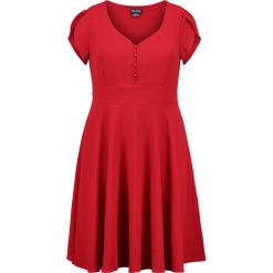 City Chic DRESS SWEET BUTTON Sukienka letnia red rose. Czerwone sukienki letnie City Chic, z elastanu. Za 379,00 zł.