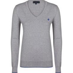 Swetry klasyczne damskie: Sweter „Air” w kolorze szarym