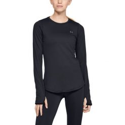 Under Armour ColdGear® Armour Koszulka Czarny. Czarne koszulki damskie Under Armour, l, bez wzorów, z elastanu, bez kołnierzyka. Za 240,95 zł.