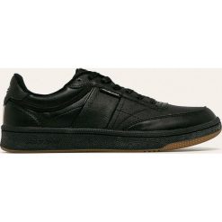 Jack & Jones - Buty. Czarne buty sportowe męskie Jack & Jones, ze skóry, na sznurówki. Za 259,90 zł.