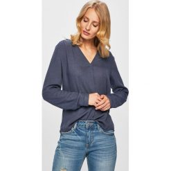 Answear - Bluzka. Niebieskie bluzki damskie ANSWEAR, s, bez wzorów, z bawełny, bez kołnierzyka, bez rękawów. W wyprzedaży za 99,90 zł.