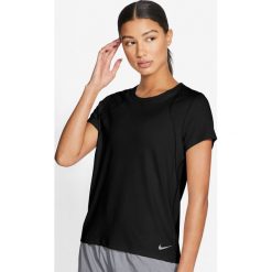 Nike Run Koszulka Czarny. Czarne koszulki damskie Nike, l, bez wzorów, z poliesteru, bez kołnierzyka. Za 85,95 zł.