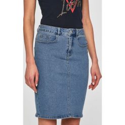 Vero Moda - Spódnica. Białe spódniczki damskie Vero Moda, s, bez wzorów, z elastanu, midi, ołówkowe. W wyprzedaży za 79,90 zł.