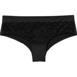 Figi brazylijskie bonprix czarny. Czarne majtki damskie bonprix, z koronki. Za 29,99 zł.