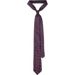 Krawat Granatowy Paisley. Niebieskie krawaty męskie marki LANCERTO, paisley, z mikrofibry, eleganckie. Za 79,90 zł.