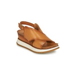 Sandały Felmini ENCANASTRARO. Pomarańczowe sandały damskie marki Felmini, bez wzorów, bez obcasa, bez zapięcia. Za 509,00 zł.