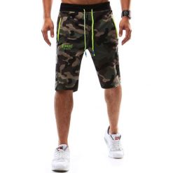 Spodenki i szorty męskie: Krótkie spodenki dresowe męskie woodland camo (sx0542)