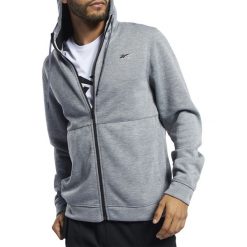 REEBOK WORKOUT READY > FP6634. Bluzy męskie Reebok, m, bez wzorów, z poliesteru, klasyczne, z kapturem, bez rękawów, bez kaptura. Za 229,99 zł.