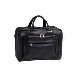 Torba MCKLEIN West Loop 15.6 cali Czarny. Czarne torby męskie skórzane Mcklein, w paski, z tkaniny, biznesowe. Za 1154,99 zł.