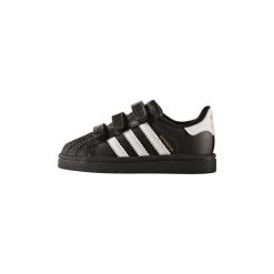 Buty Dziecko adidas Buty Superstar Shoes. Czarne trampki dziewczęce Adidas, bez wzorów, bez zapięcia. Za 229,00 zł.