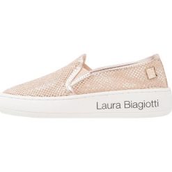 Creepersy damskie: Laura Biagiotti Półbuty wsuwane light gold