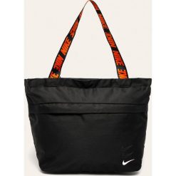 Nike Sportswear - Torebka. Czarne torby damskie na zakupy Nike Sportswear, bez wzorów, z poliesteru, na ramię, duże, bez dodatków. Za 149,90 zł.