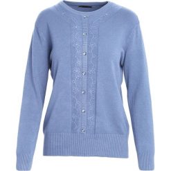 Niebieski Sweter Reveal of My Heart. Niebieskie bez kategorii marki Born2be, xl, z okrągłym kołnierzem. Za 69,99 zł.