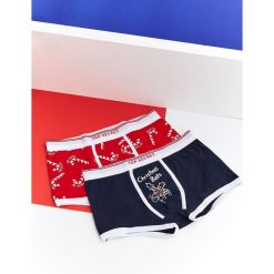 Bokserki z motywem świątecznym. Białe bokserki męskie . W wyprzedaży za 34,99 zł.