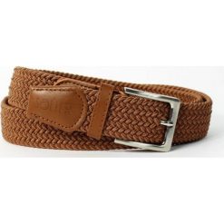 Elegancki pleciony pasek męski brąz. Brązowe paski męskie marki Solier, w paski, z jeansu, eleganckie. Za 49,90 zł.