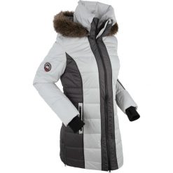 Płaszcz outdoorowy bonprix srebrny. Szare płaszcze damskie z futerkiem bonprix, s. Za 269,99 zł.