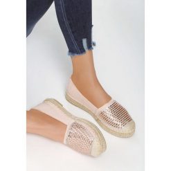 Różowe Espadryle Bro. Różowe espadryle damskie Born2be, bez wzorów, bez obcasa, na obcasie. Za 99,99 zł.