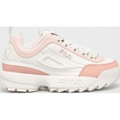Fila - Buty Disruptor Cb Low Wmn. Białe buty sportowe damskie Fila, bez wzorów, z gumy, sportowe. Za 499,90 zł.