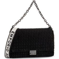 Torebka EMPORIO ARMANI - Y3E151 YFG3I 88007 Black/White. Czarne torebki klasyczne damskie Emporio Armani, z aplikacjami, z materiału, klasyczne, zdobione, bez dodatków. Za 1879,00 zł.