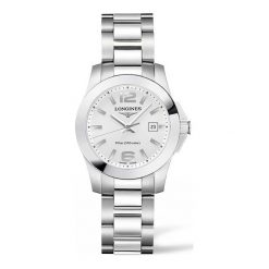 LONGINES Conquest L3.376.4.76.6. Szare zegarki damskie LONGINES, ze stali. Za 2710,00 zł.