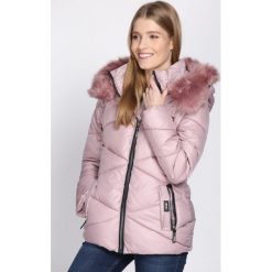 Różowa Kurtka Detract. Brązowe kurtki damskie pikowane marki QUECHUA, na zimę, m, z materiału. Za 194,99 zł.