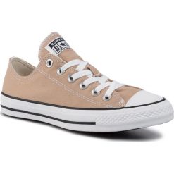 Trampki CONVERSE - Ctas Ox 164938C Desert Khaki. Brązowe półbuty damskie Converse, bez wzorów, z gumy, bez zapięcia. W wyprzedaży za 219,00 zł.