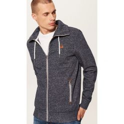 Bluza z wysokim kołnierzem - Granatowy. Niebieskie bluzy męskie House, s, bez wzorów, bez kołnierzyka, bez rękawów, bez kaptura. Za 129,99 zł.