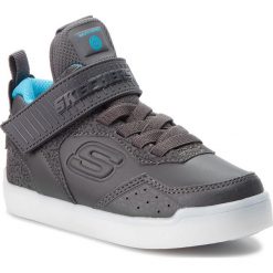 Sneakersy SKECHERS - Merrox 90613L/CCBL Charcoal/Blue. Szare trampki chłopięce Skechers, bez wzorów, ze skóry ekologicznej, bez zapięcia. W wyprzedaży za 149,00 zł.