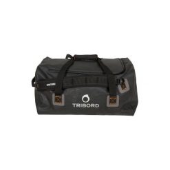 Torba podróżna żeglarska 80 L. Czarne torby podróżne TRIBORD, bez wzorów, z poliesteru, sportowe. Za 279,99 zł.