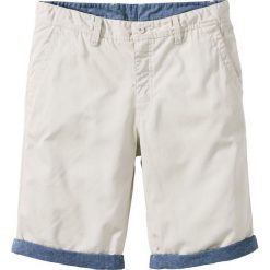 Spodenki i szorty męskie: Bermudy chino z wywiniętymi nogawkami Regular Fit bonprix naturalny