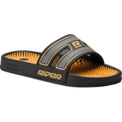 Klapki RIDER - R89 Ad 11314 Black/Yellow 24406. Czarne klapki męskie Rider, z materiału. W wyprzedaży za 139,00 zł.