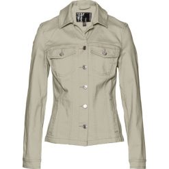 Kurtka bonprix khaki. Szare kurtki damskie bonprix, bez wzorów, klasyczne, bez kaptura. Za 69,99 zł.