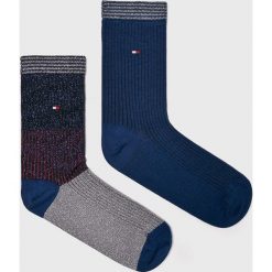 Tommy Hilfiger - Skarpetki (2-Pack). Szare skarpetki damskie TOMMY HILFIGER, z bawełny. Za 54,90 zł.