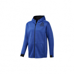 Bluzy dresowe Reebok Sport Bluza z kapturem Training Spacer Full-Zip. Niebieskie bluzy dresowe męskie marki Adidas, m. Za 279,00 zł.