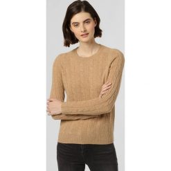 Franco Callegari - Sweter damski, beżowy. Brązowe swetry damskie Franco Callegari, m, bez wzorów, z wełny, eleganckie, bez rękawów, bez kaptura. Za 249,95 zł.