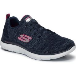 Buty SKECHERS - High Energy 12756/NVY Navy. Niebieskie buty sportowe damskie Skechers, bez wzorów, z tworzywa sztucznego, sportowe, na fitness i siłownię. W wyprzedaży za 249,00 zł.
