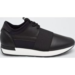 Pollini - Buty. Czarne buty sportowe damskie marki Pollini, bez wzorów, ze skóry, sportowe. W wyprzedaży za 599,90 zł.
