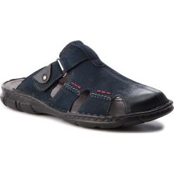 Klapki LASOCKI FOR MEN - MI08-C271-320-01 Granatowy. Niebieskie klapki męskie Lasocki For Men, ze skóry, bez zapięcia. Za 119,99 zł.