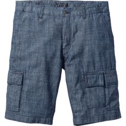 Bermudy bojówki Loose Fit bonprix ciemnoniebieski. Niebieskie spodenki i szorty męskie bonprix, m. Za 109,99 zł.