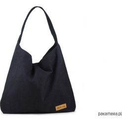 Duża torba worek Mili Chic Mc7 - black. Czarne torebki klasyczne damskie Pakamera, bez wzorów, z weluru, na ramię, duże, bez dodatków. Za 169,00 zł.